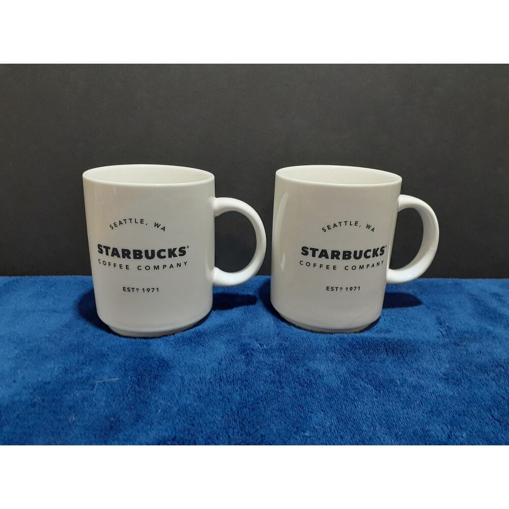 2018 Starbucks Coffee Tea Mugs Seattle Washington est 1971 14 oz